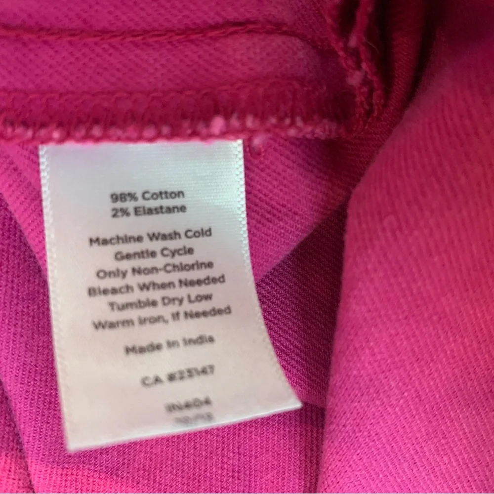 Talbots Vibrant Pink Denim Skirt - Picture 4 of 6